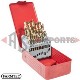 DRILL SET 1.0MM-13.0MM (25PCE) TITAMIUM
